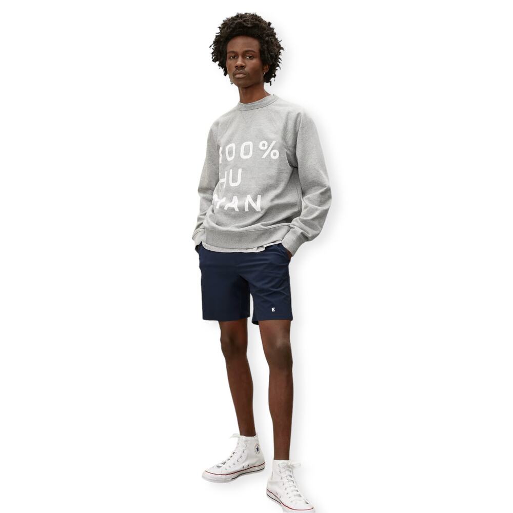 Everlane Mens The 100% Human Typography Sweatshirt Size S Heathered Grey Gray - Picture 8 of 11